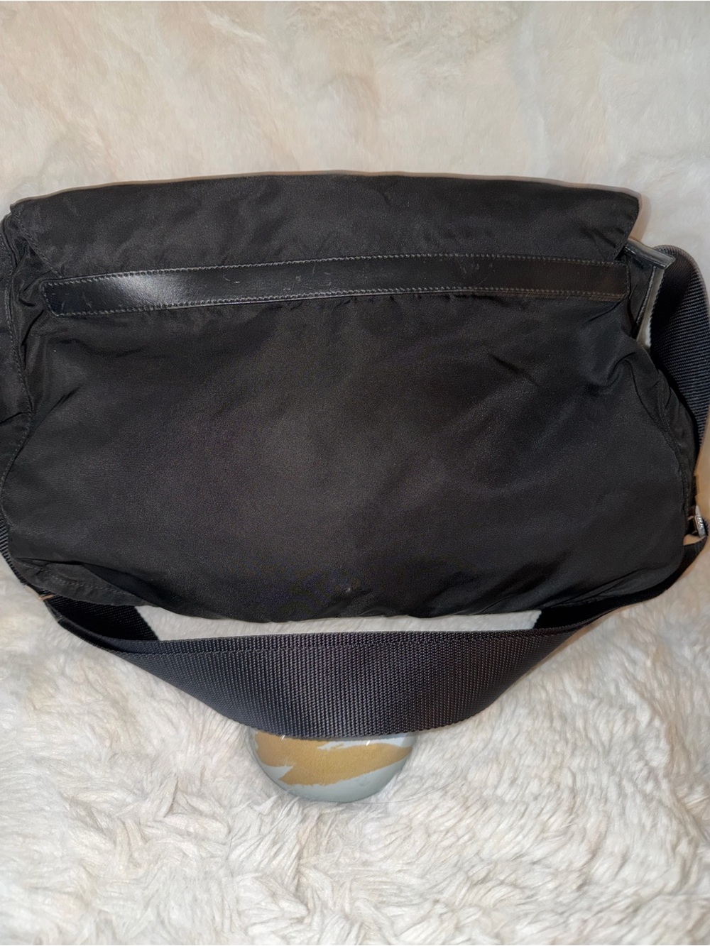Prada Vintage Black Tessuto Nylon Messenger Bag- GOOD CONDITION - Picture 6 of 16